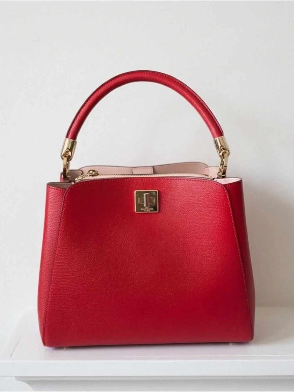 Kate Spade Perfect Cherry Red Large Phoebe Top Handle Satchel Crossbody Handbag
